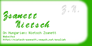 zsanett nietsch business card